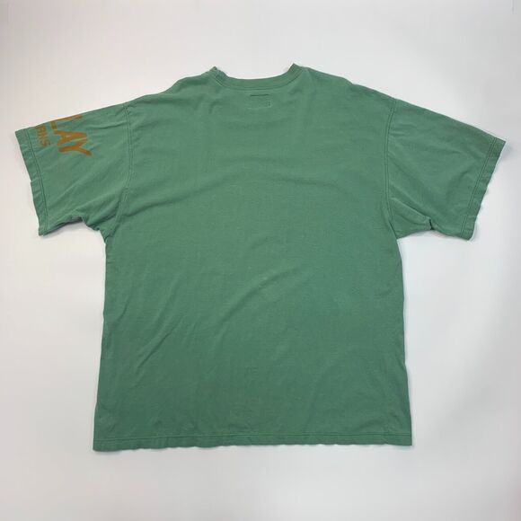 Replay Basic T Shirt Mens L Large Green Sanforized Cotton Union Made In USA Tee - Picture 3 of 16